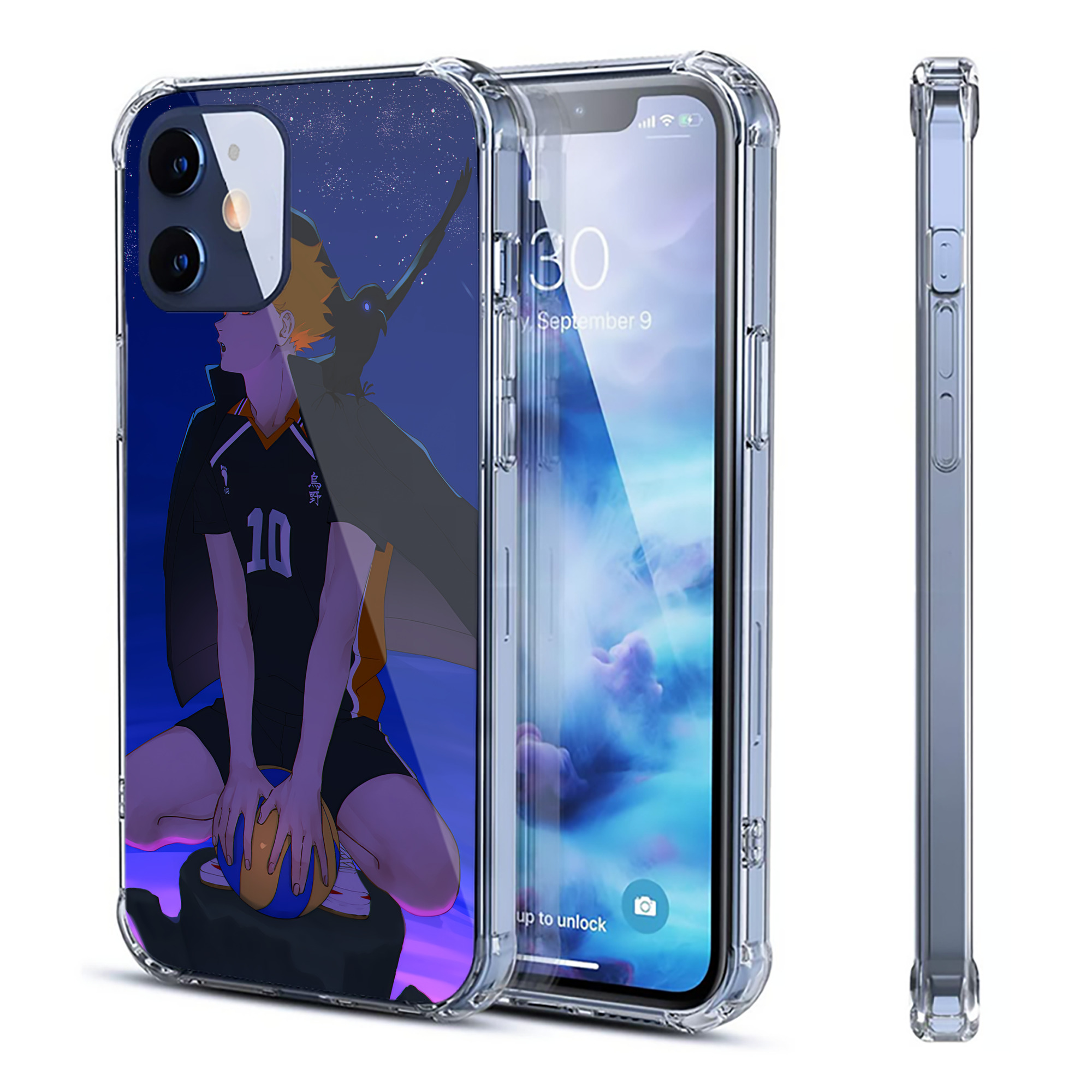 （画像用） ハイキュー!! Haikyu!! 【iPhone 12シリーズ対応】透明スマホケース（クリアソフトケース）